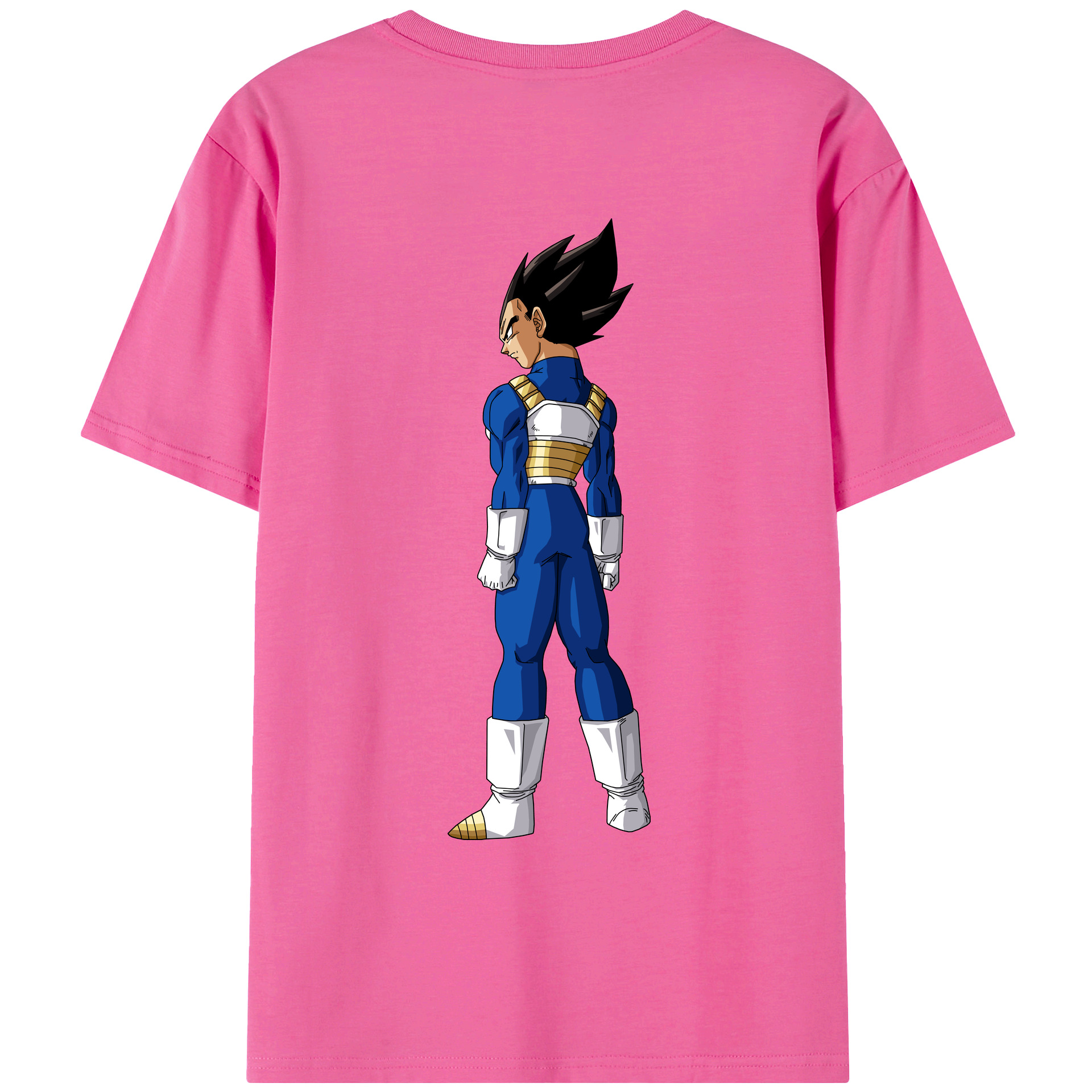 （画像用） ドラゴンボール ベジータ四世（Bejīta Yonsei）DRAGON BALL Vegeta IV レディース半袖Tシャツ(バックプリント)